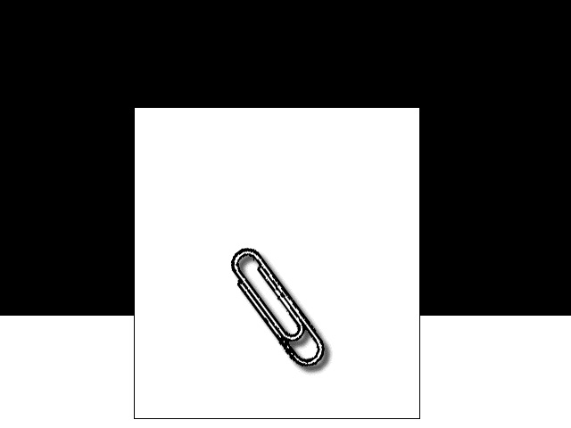 the standard single-wire, rounded end paper clip