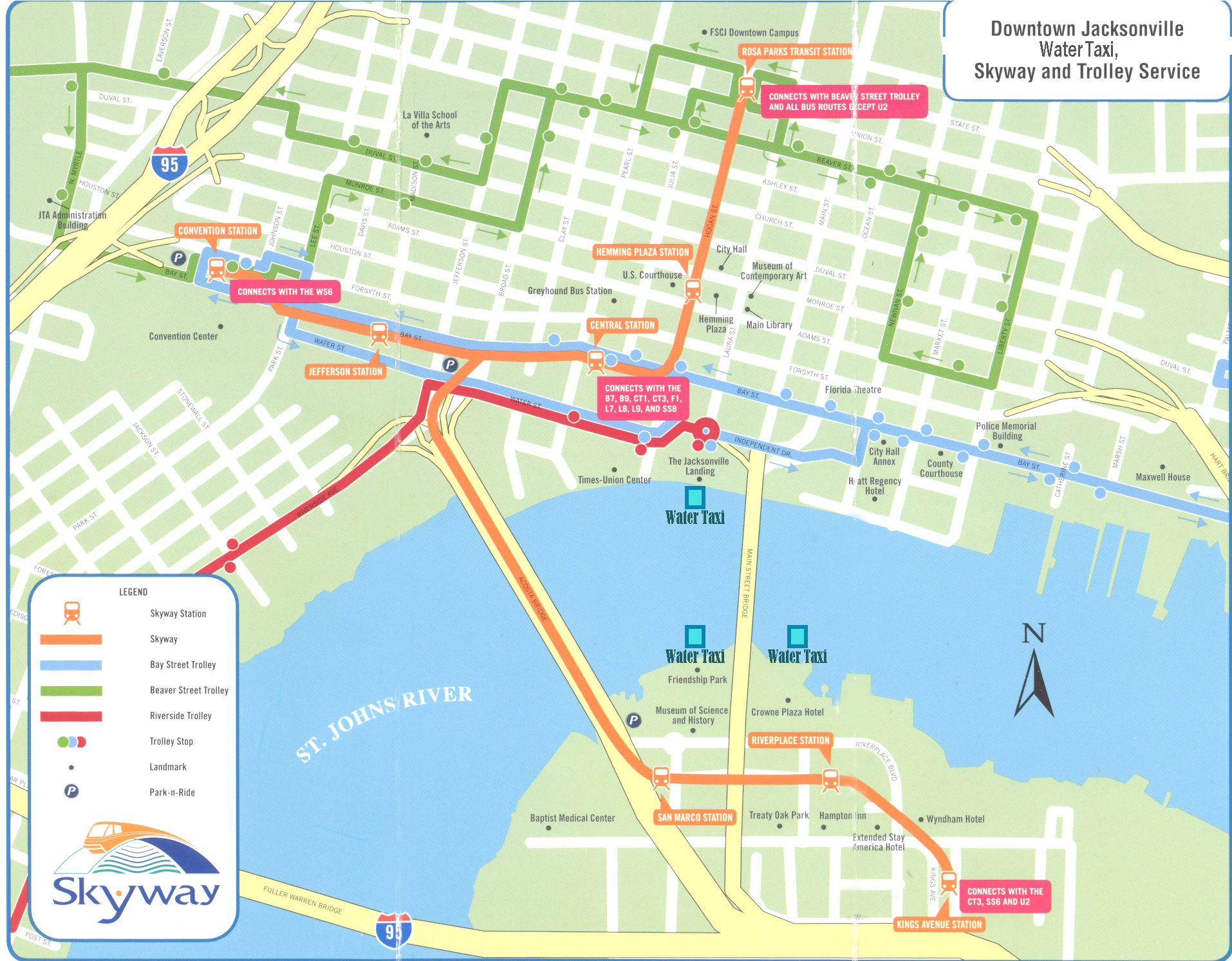 Downtown Jax Map